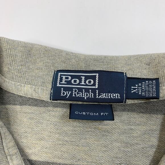 Polo Ralph Lauren Polo Shirt Mens XL Extra Large Cotton Custom Fit Striped Golf - Picture 3 of 8